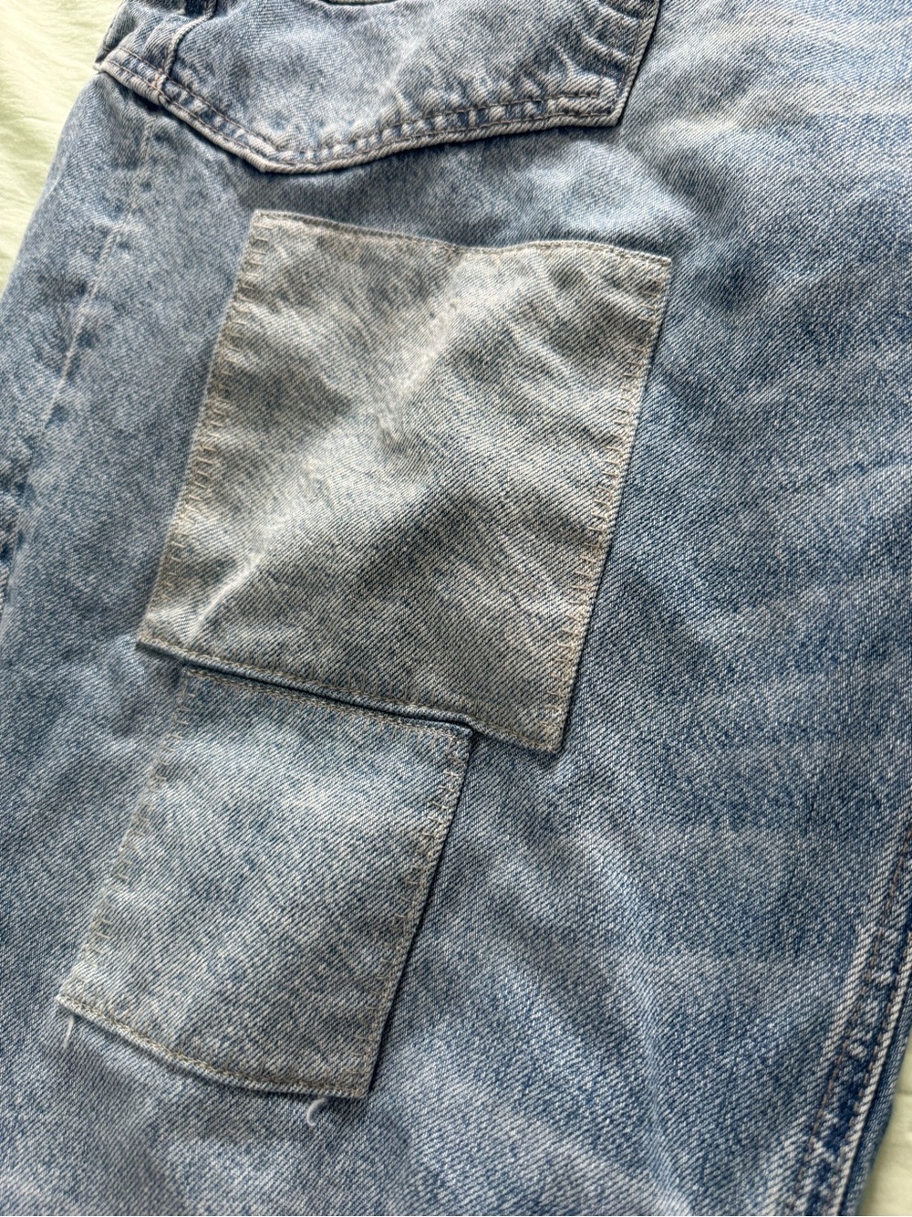 We the free people moxie distressed barrel jeans 32 boho - Picture 6 of 12